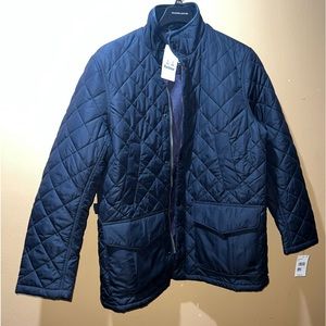 Barbour Devon Quilt BLUE jacket LARGE never worn
